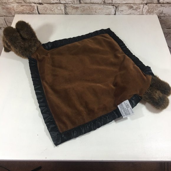 My Blanky Hunter Bear Brown Satin Trim Lovey - Picture 4 of 6